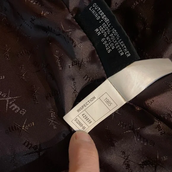 Wilsons Maxima Leather Jacket Womens Large Burgundy Zip Front Collared Coat L - Picture 5 of 11